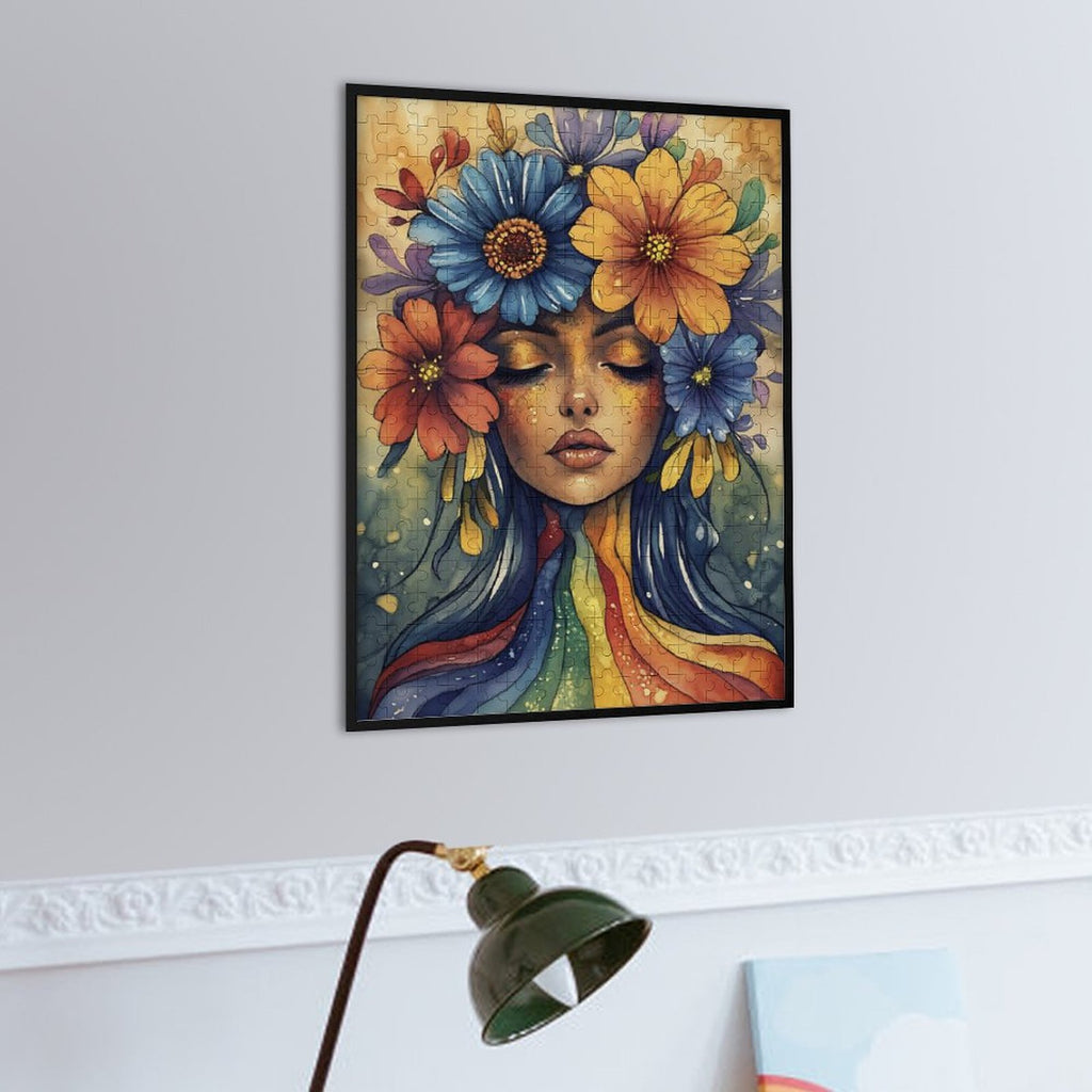 Bloom where you're planted Wooden Puzzle