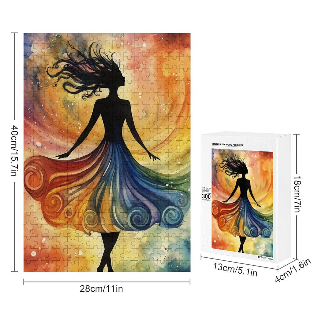 Dancing girl Wooden Puzzle