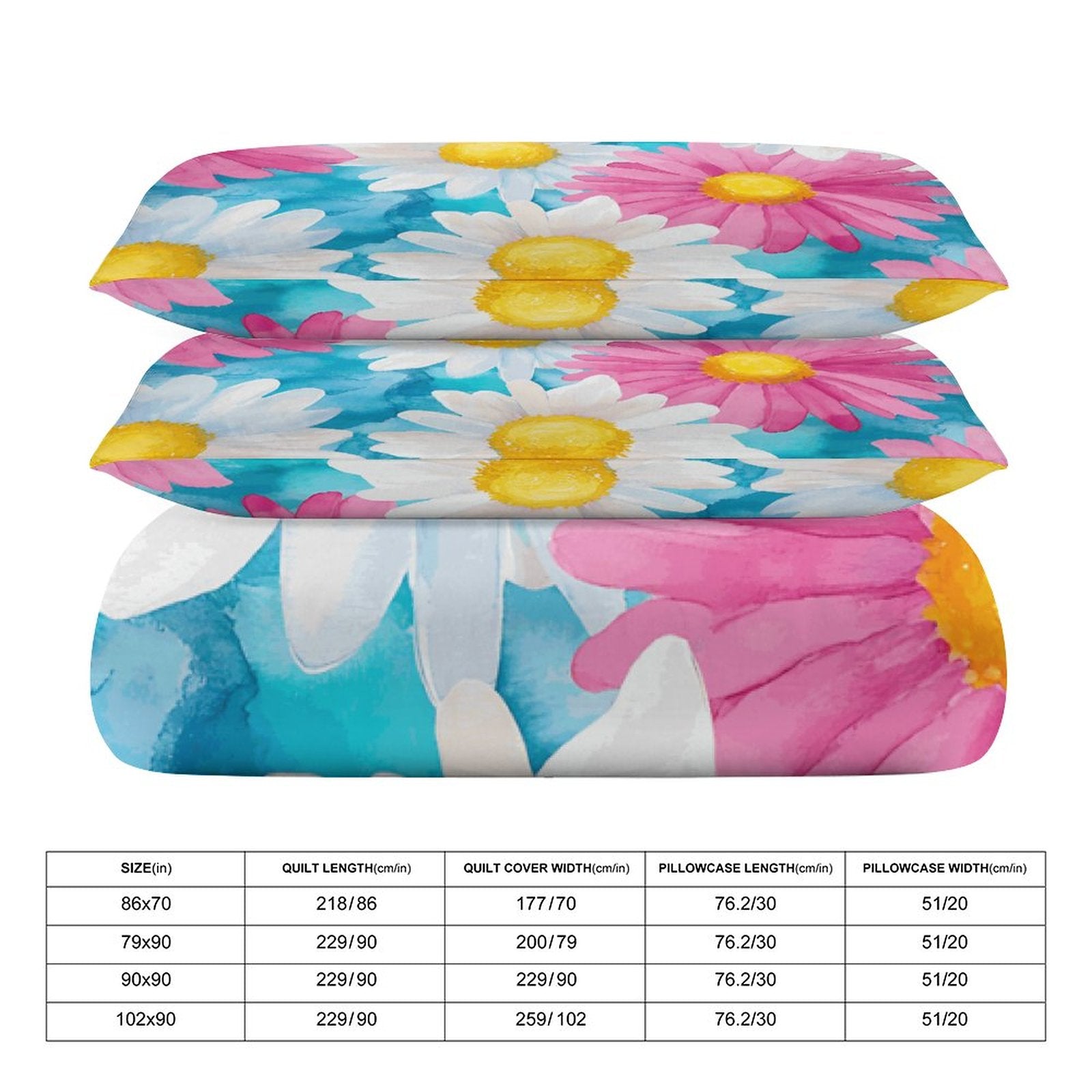 Queen 3-Piece Bedding Set-90"x90"/ 229x229cm