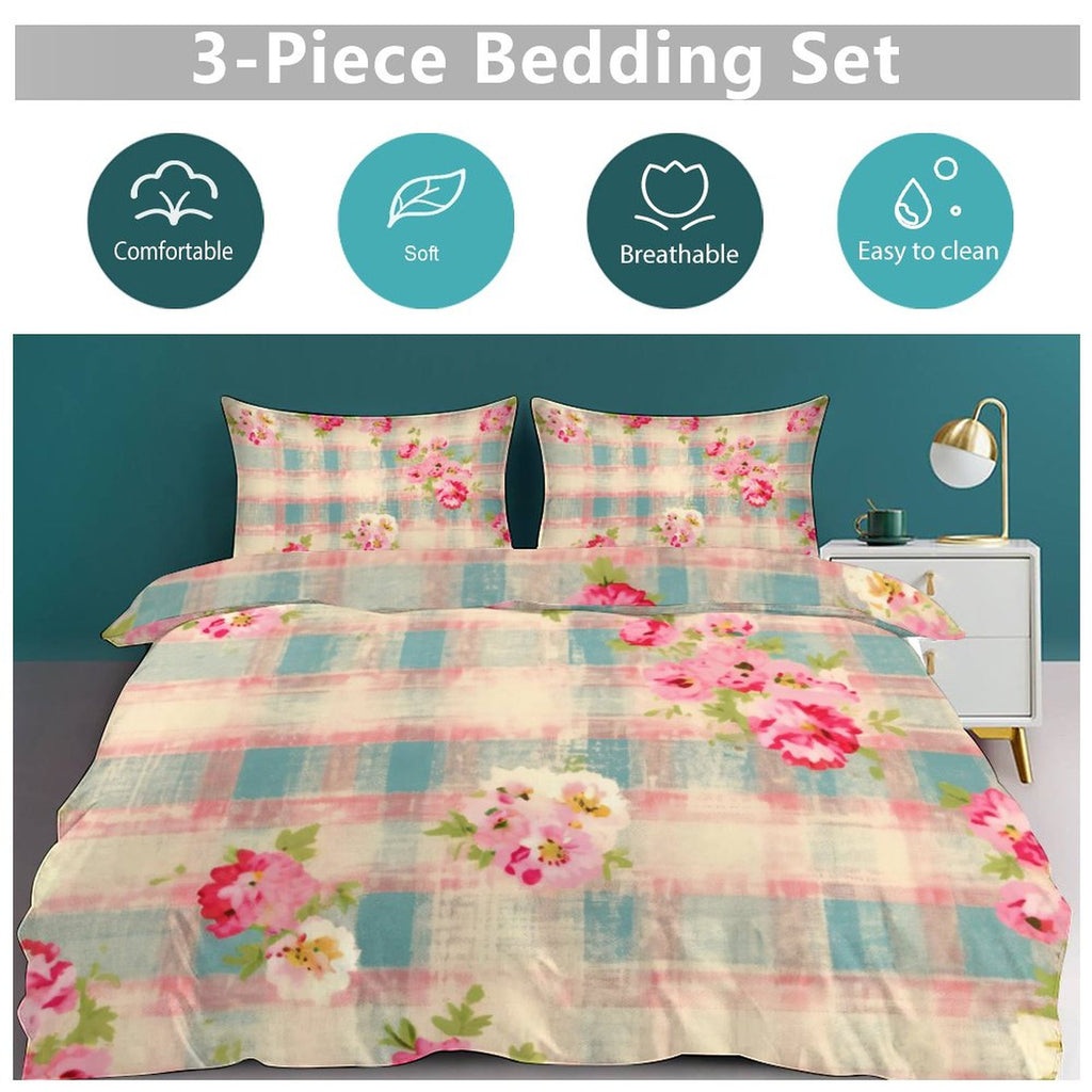 Queen 3-Piece Bedding Set-90"x90"/ 229x229cm