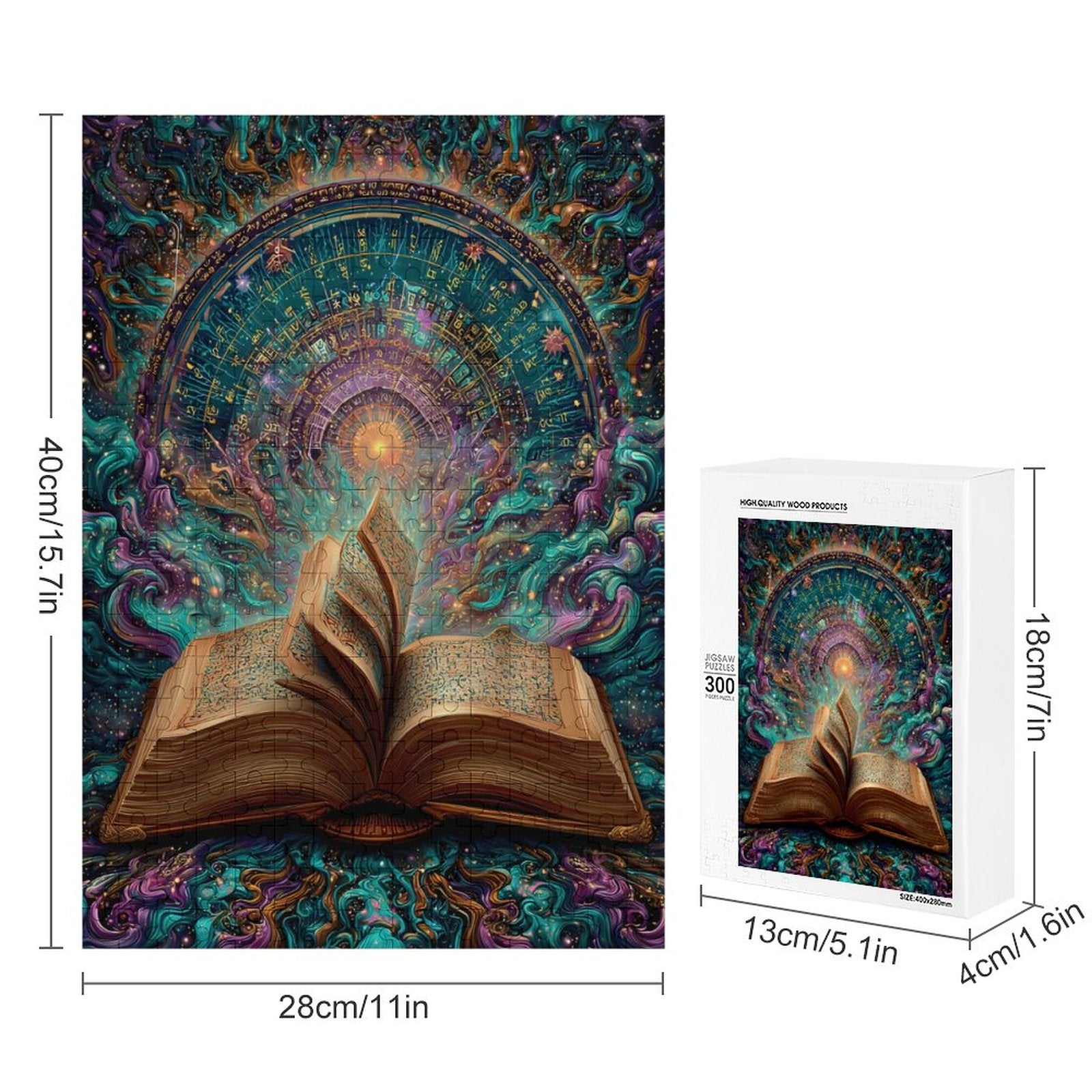 Turn the page Wooden Puzzle