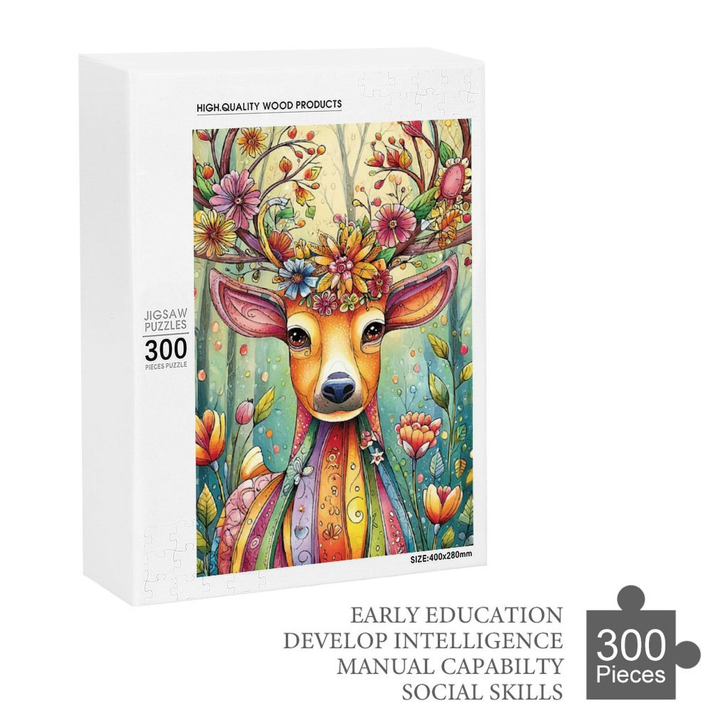 Colorful deer Wooden Puzzle