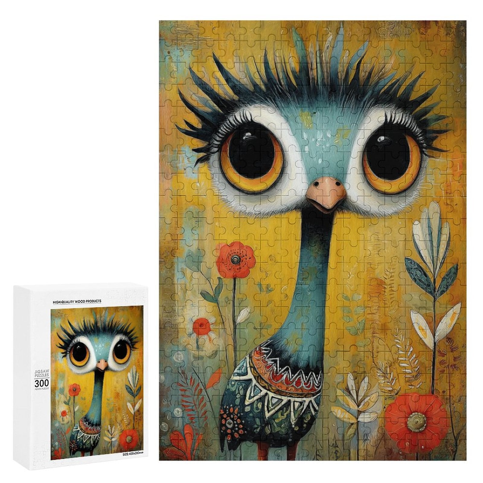 Colorful Bird Wooden Puzzle