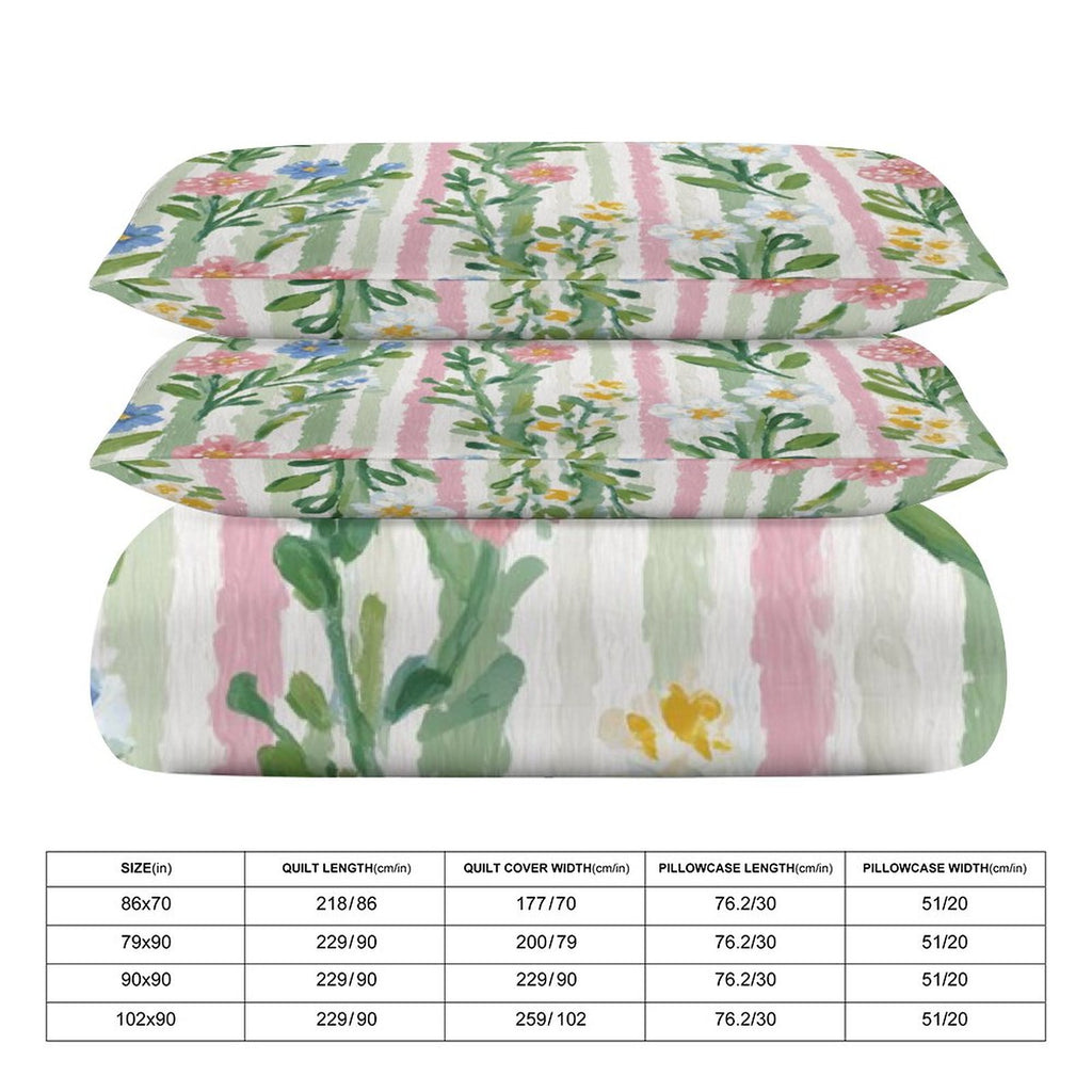 Queen 3-Piece Bedding Set-90"x90"/ 229x229cm