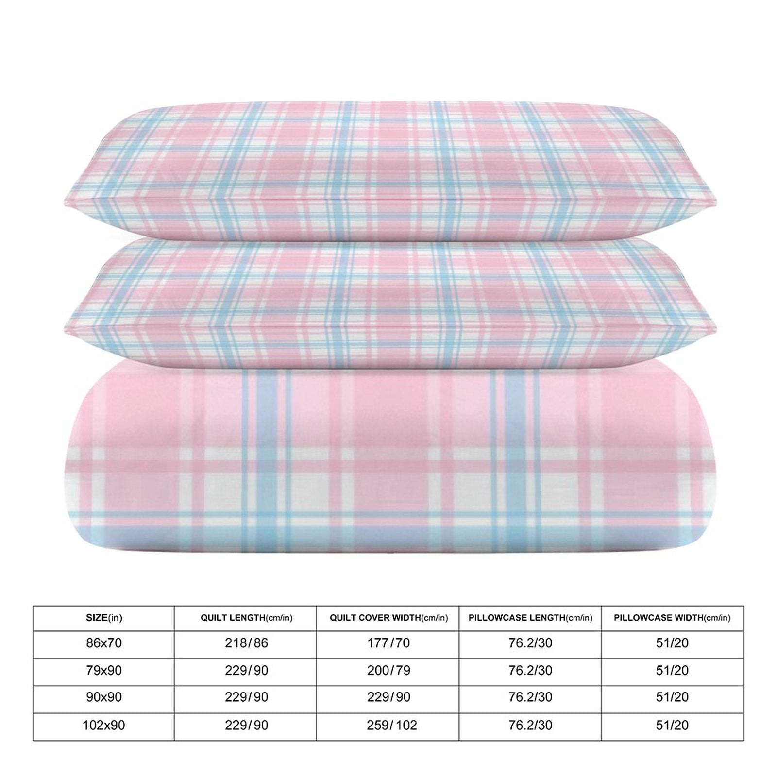 Queen 3-Piece Bedding Set-90"x90"/ 229x229cm