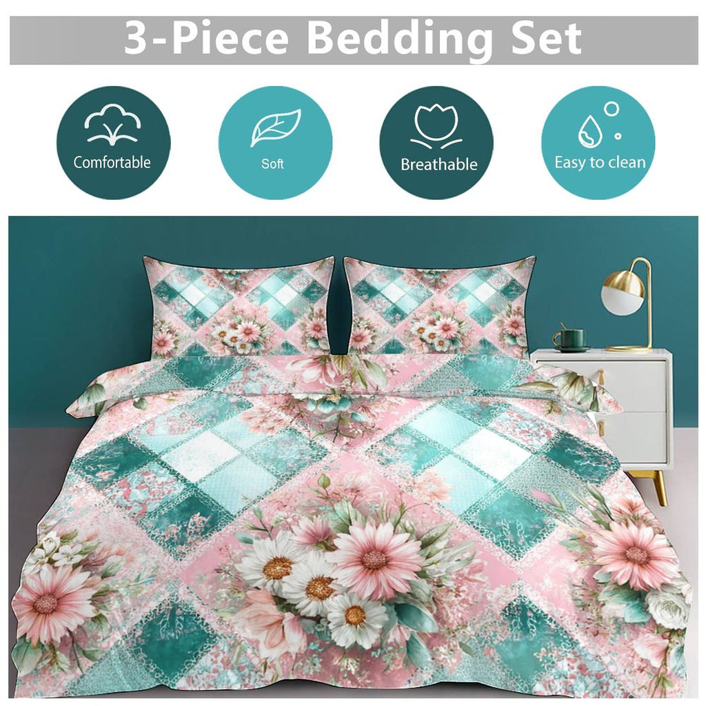King 3-Piece Bedding Set-102"x90"/ 259x229cm