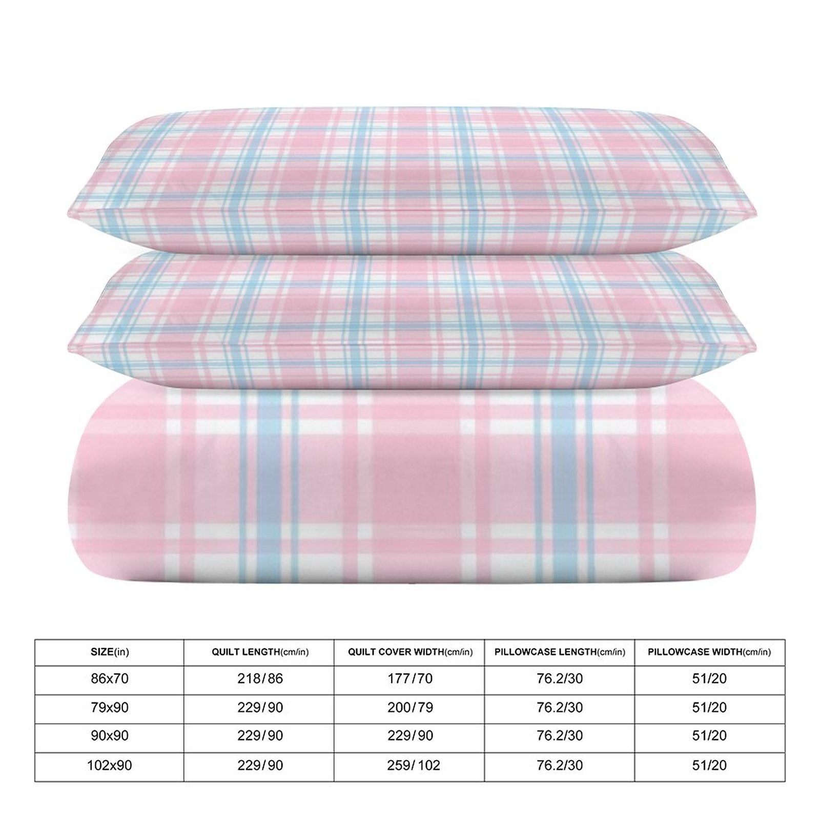 King 3-Piece Bedding Set-102"x90"/ 259x229cm