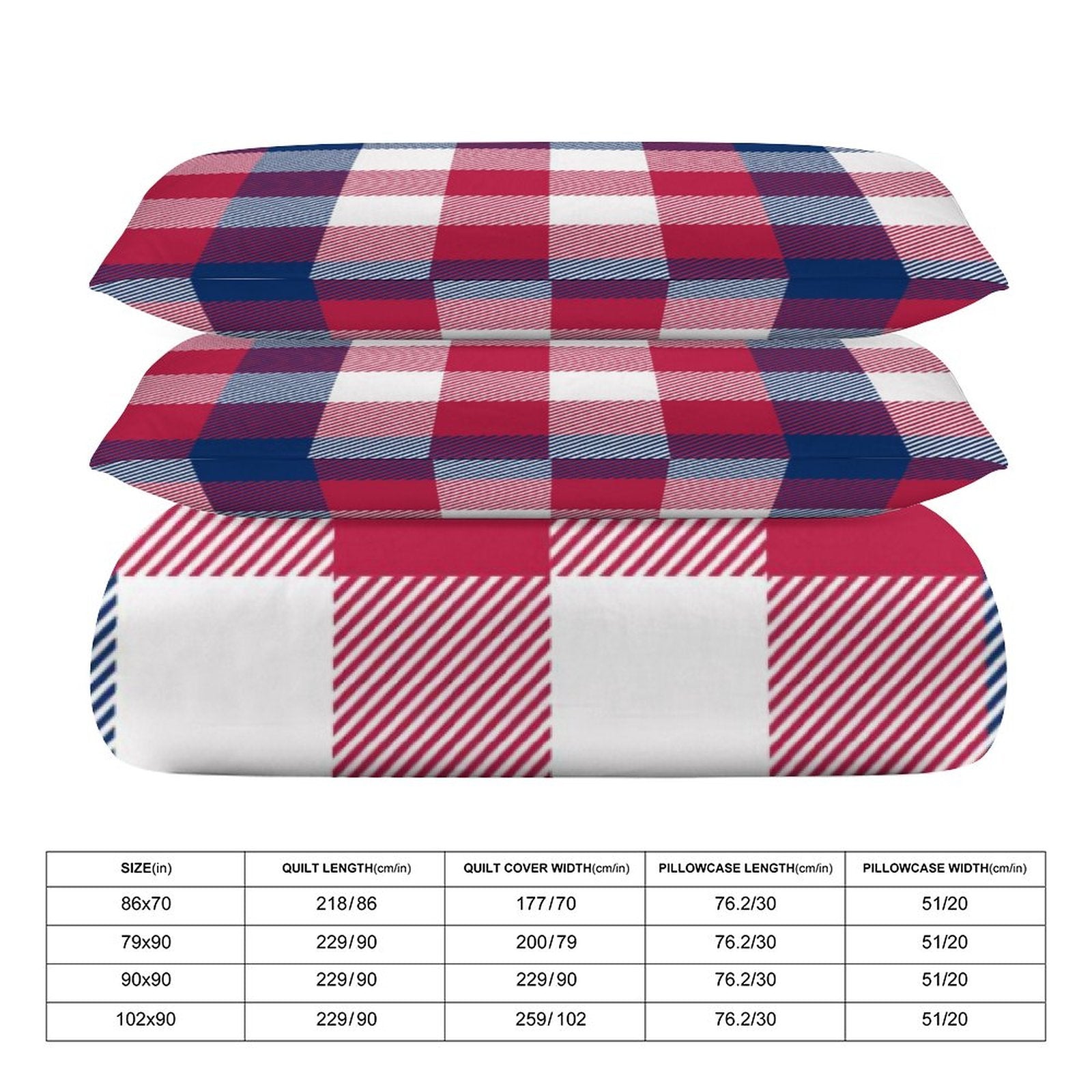 Full 3-Piece Bedding Set-86"×70"/ 218×177cm