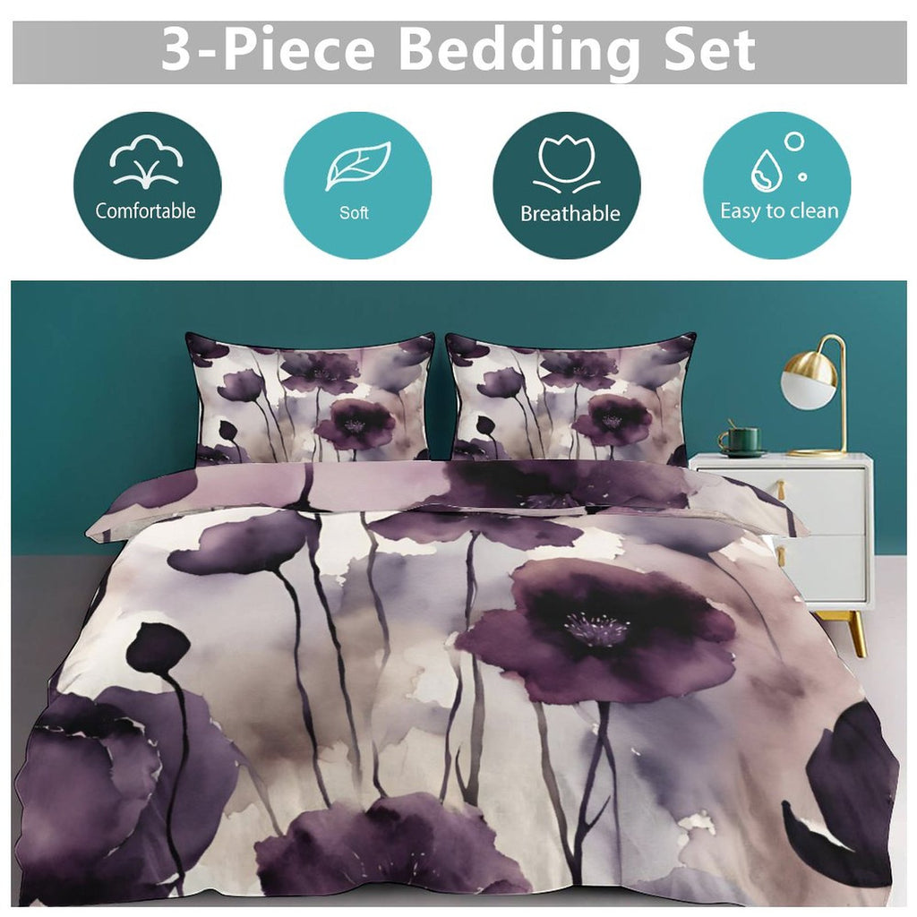 King 3-Piece Bedding Set-102"x90"/ 259x229cm