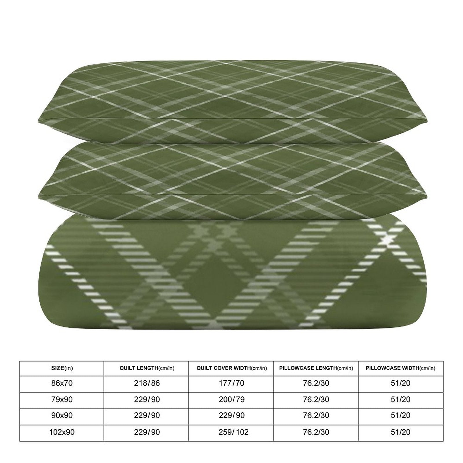 King 3-Piece Bedding Set-102"x90"/ 259x229cm