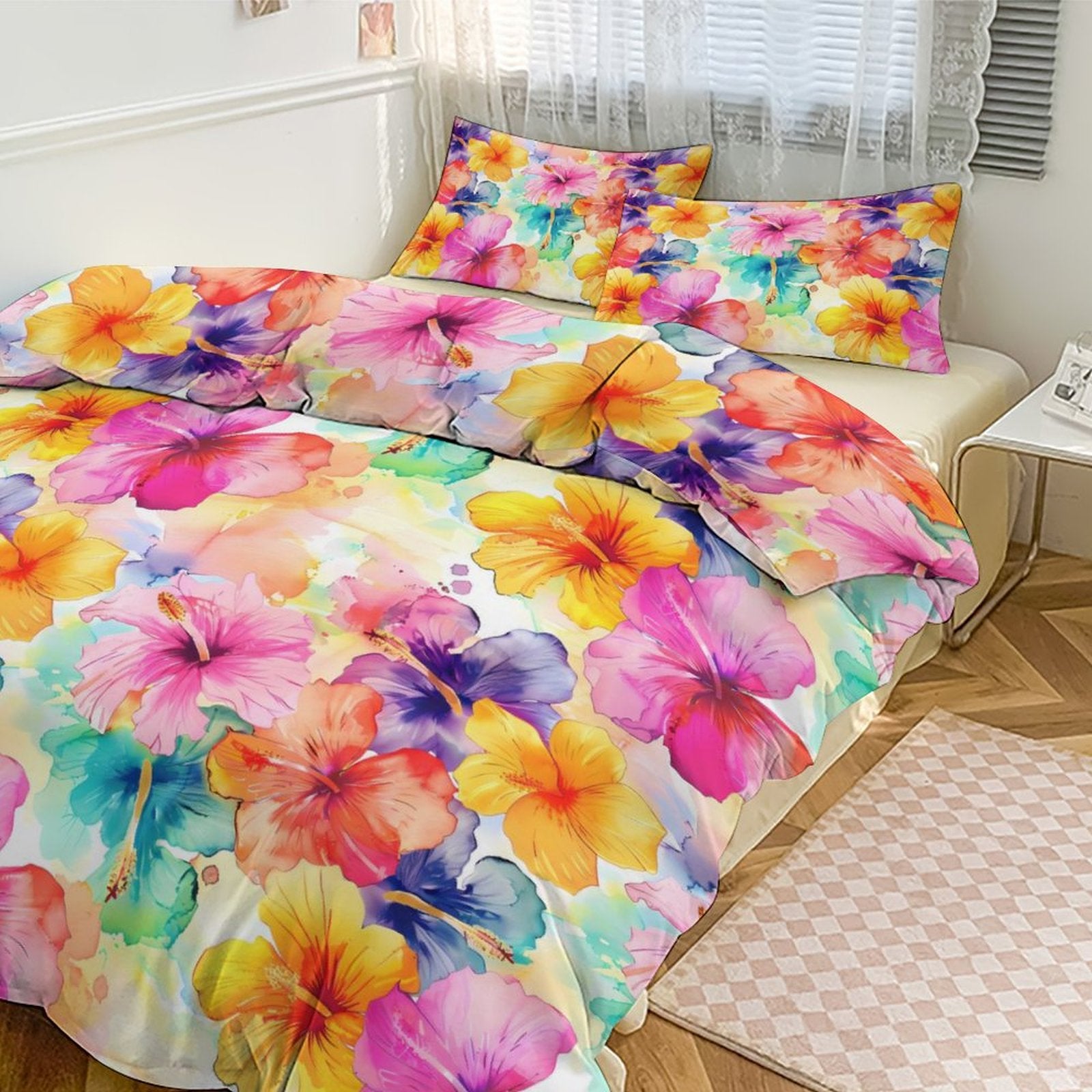 Queen 3-Piece Bedding Set-90"x90"/ 229x229cm