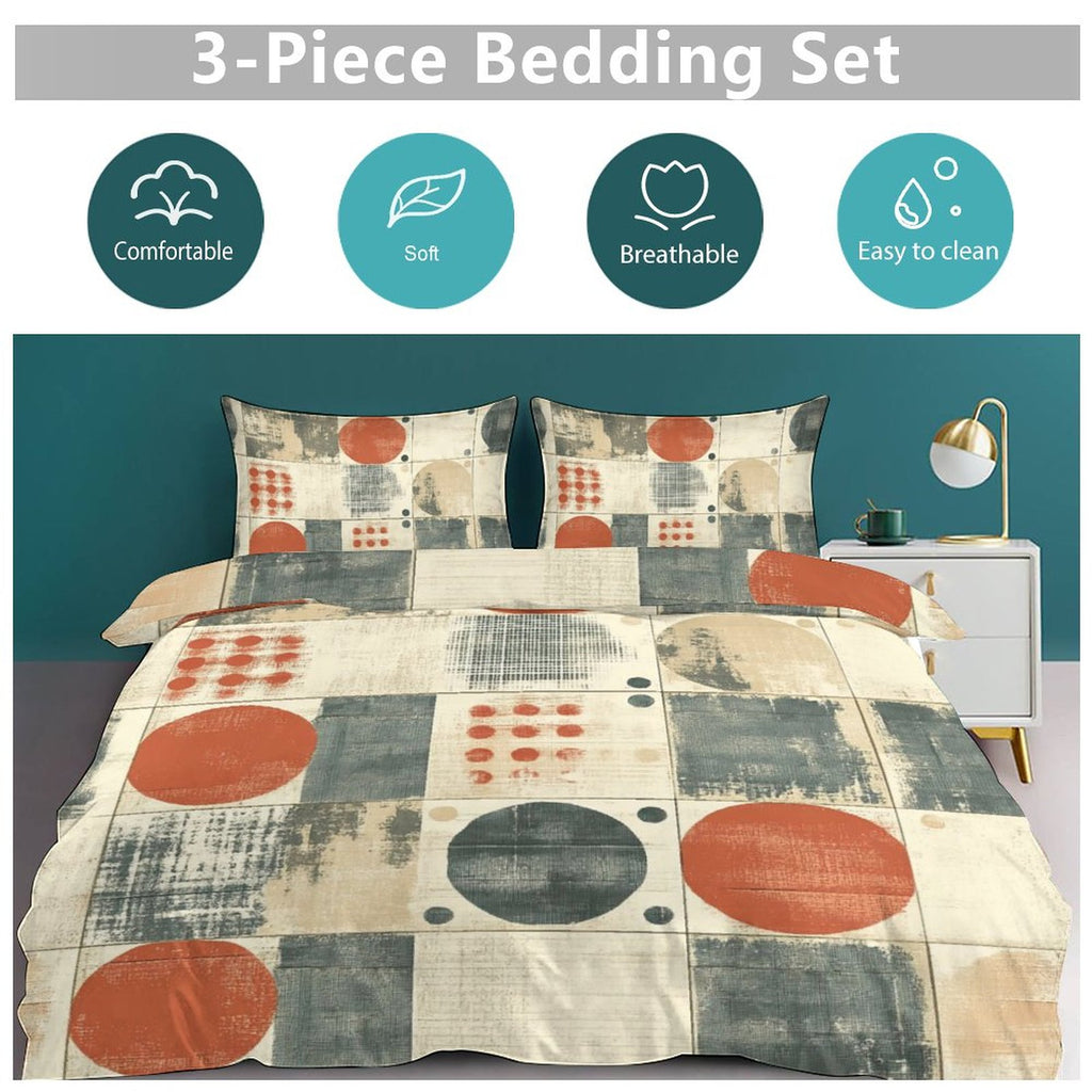 Full 3-Piece Bedding Set-86"×70"/ 218×177cm