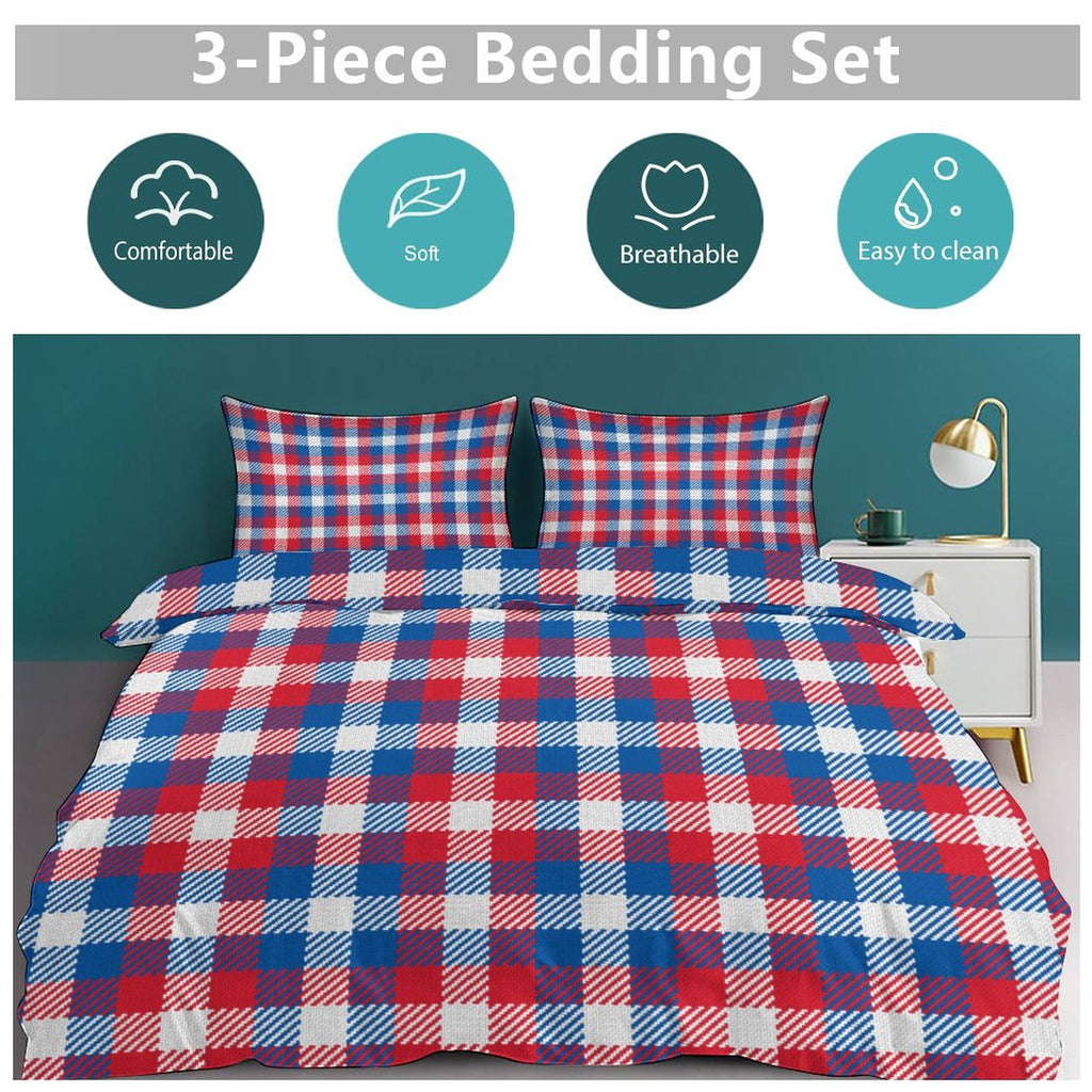 Queen 3-Piece Bedding Set-90"x90"/ 229x229cm
