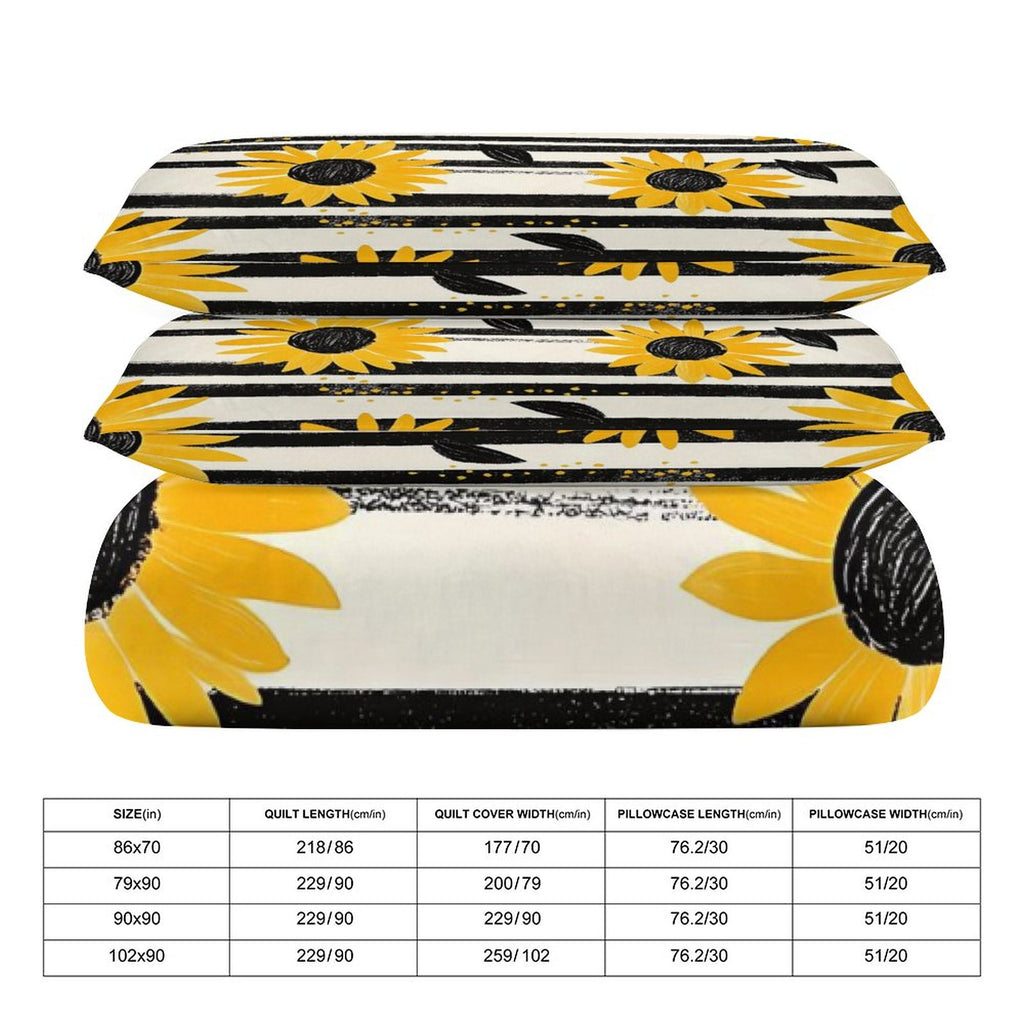 Queen 3-Piece Bedding Set-90"x90"/ 229x229cm