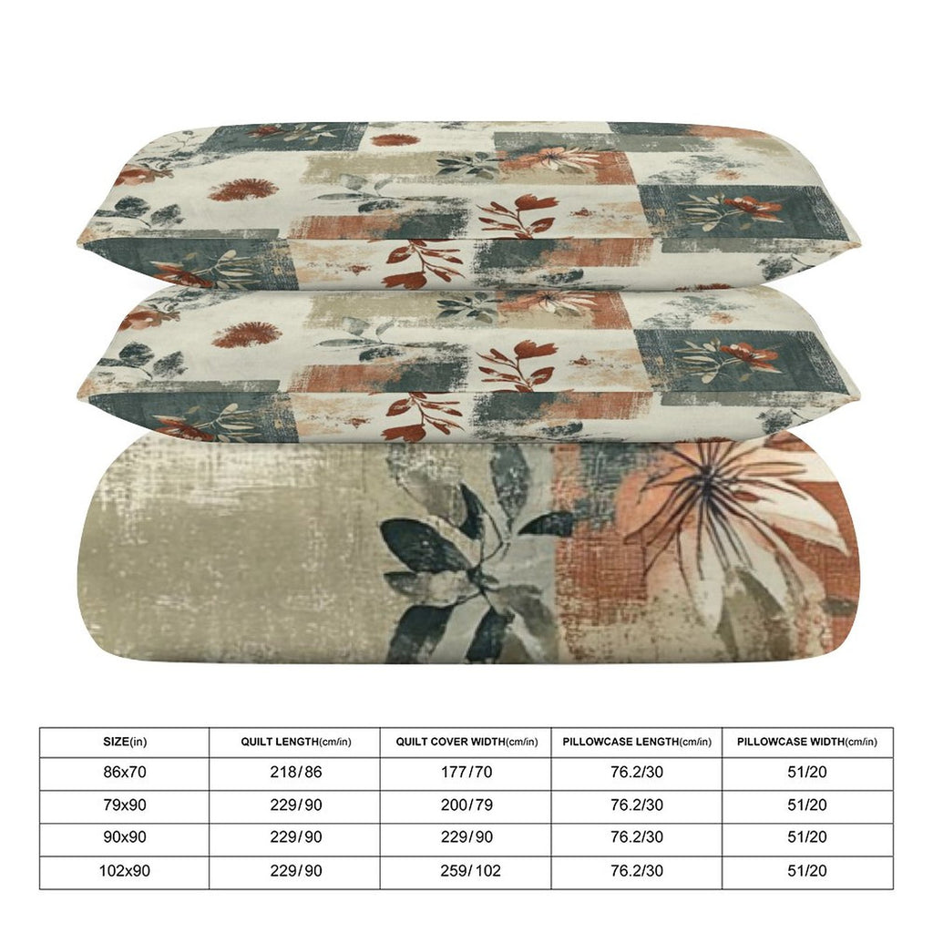 King 3-Piece Bedding Set-102"x90"/ 259x229cm