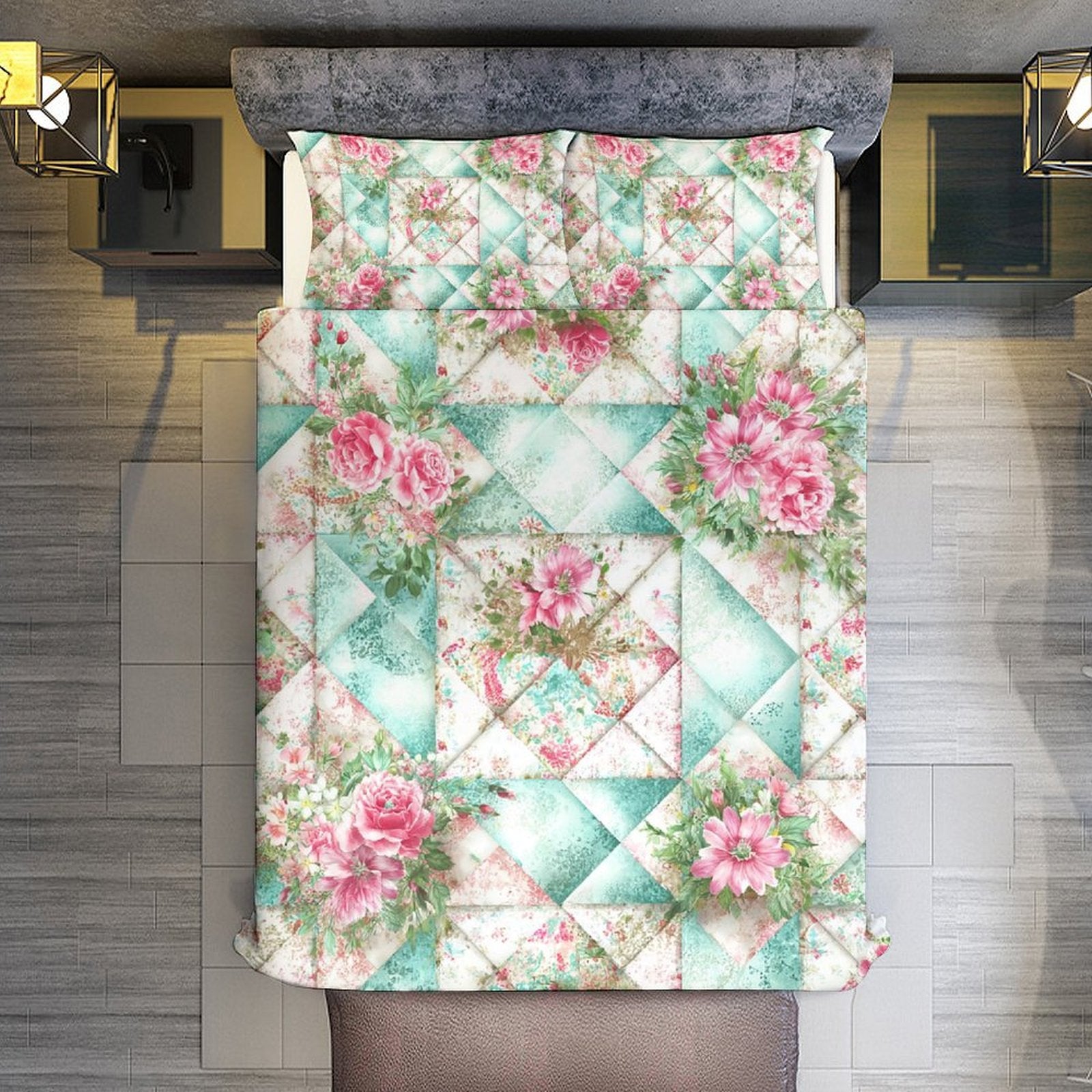 Queen 3-Piece Bedding Set-90"x90"/ 229x229cm