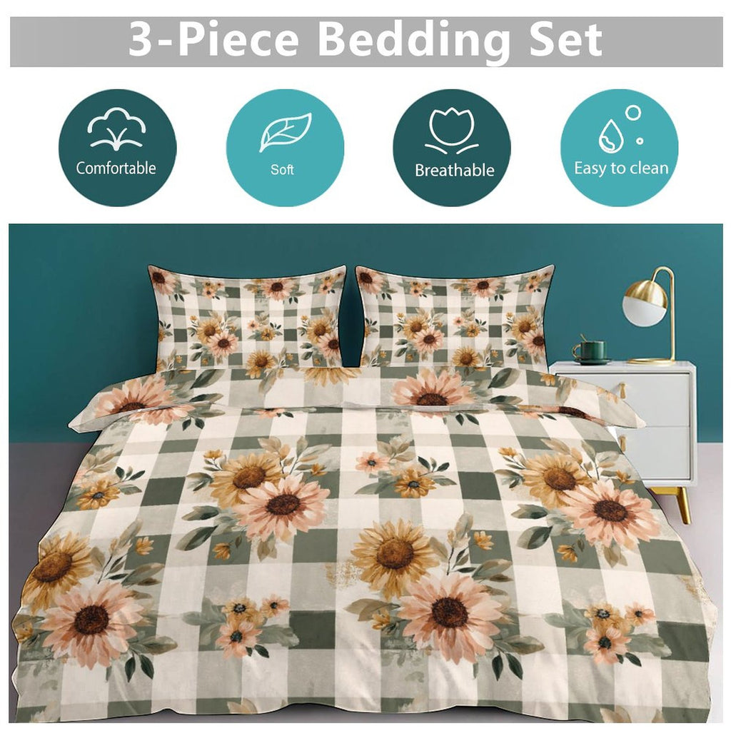 King 3-Piece Bedding Set-102"x90"/ 259x229cm