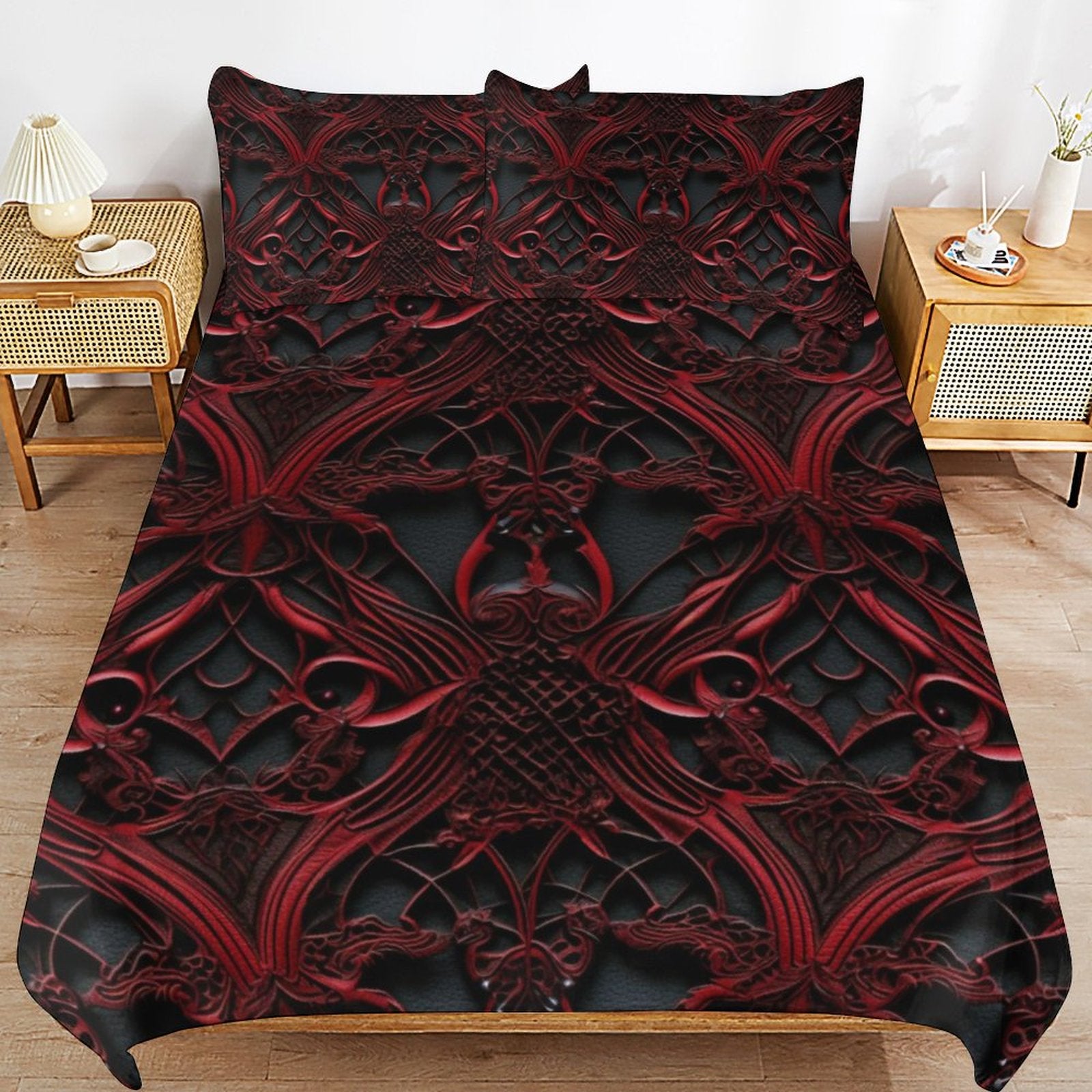 Queen 3-Piece Bedding Set-90"x90"/ 229x229cm