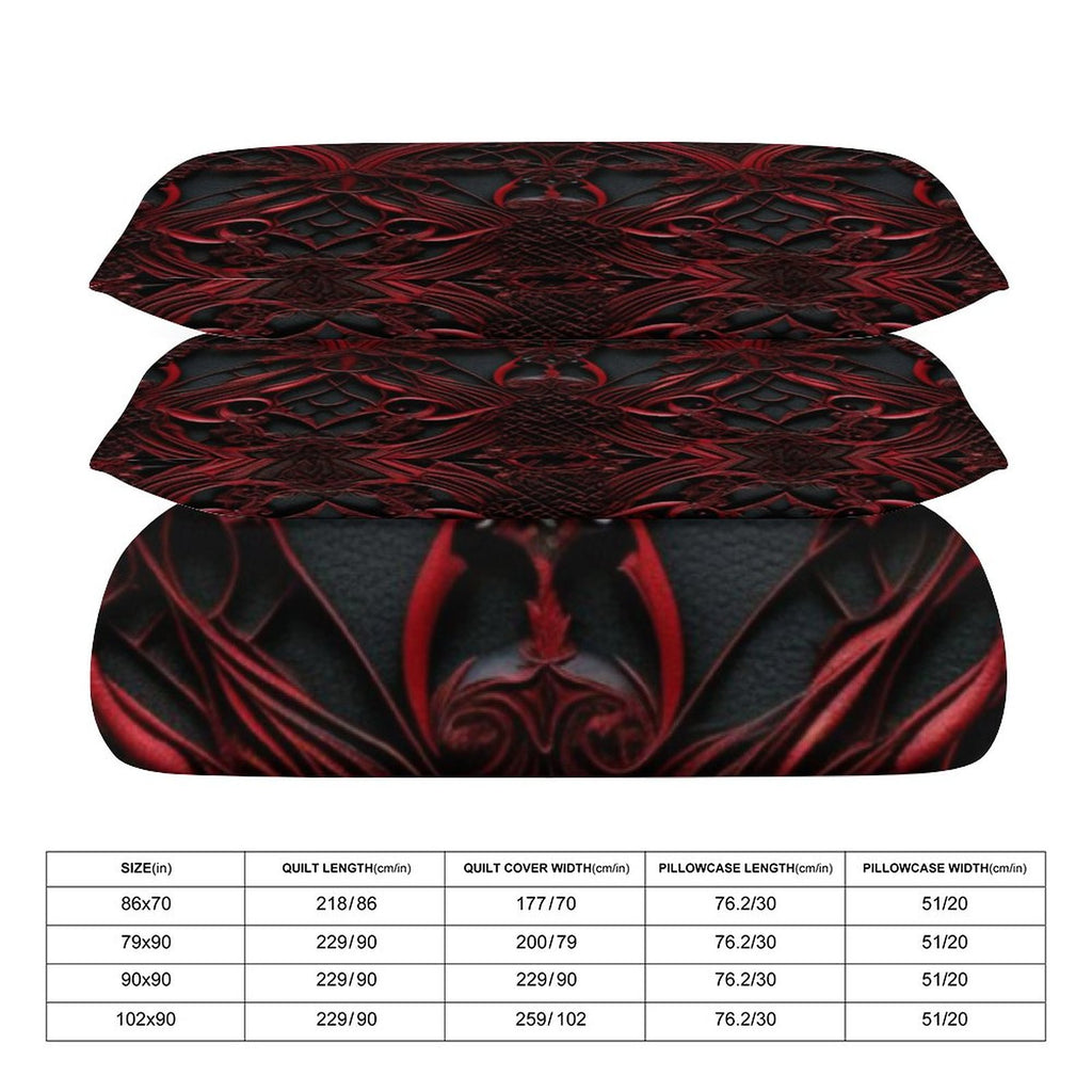 Queen 3-Piece Bedding Set-90"x90"/ 229x229cm