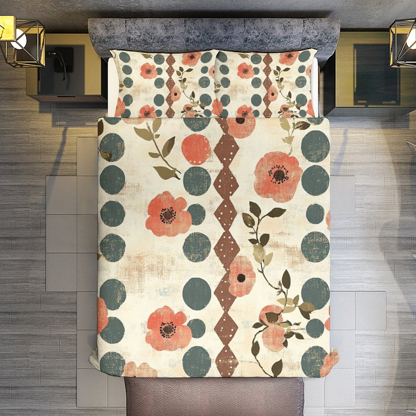 Queen 3-Piece Bedding Set-90"x90"/ 229x229cm