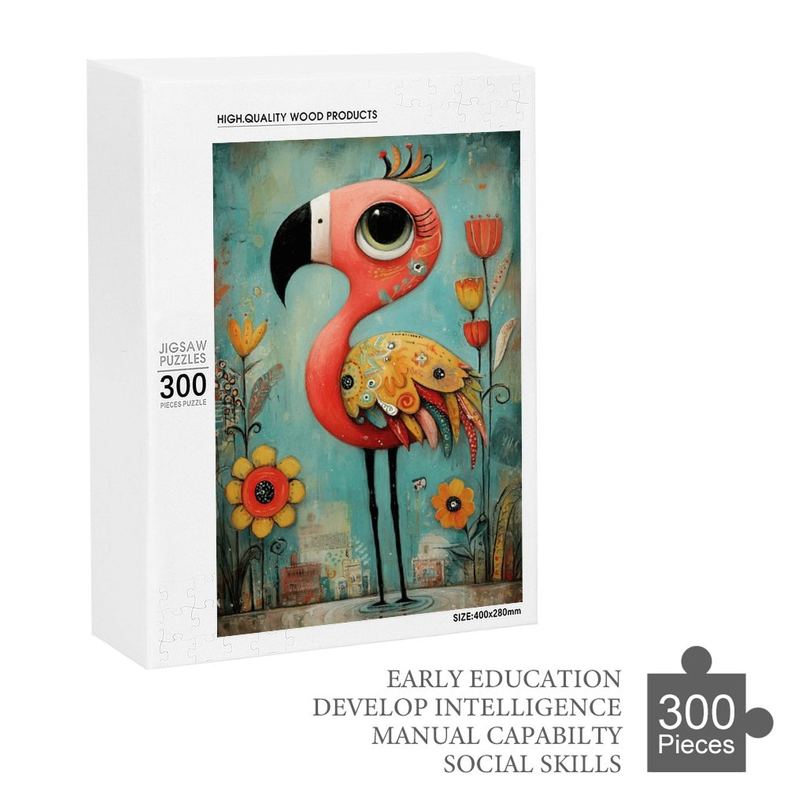 Regal Flamingo Wooden Puzzle